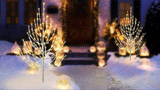3' Twig Tree Decoration with Twinkling 5MM LED Lights