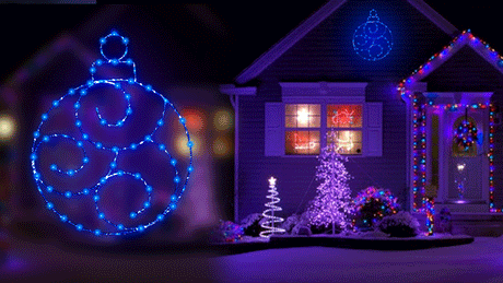 24" Twinkling LED Ornament Decorations