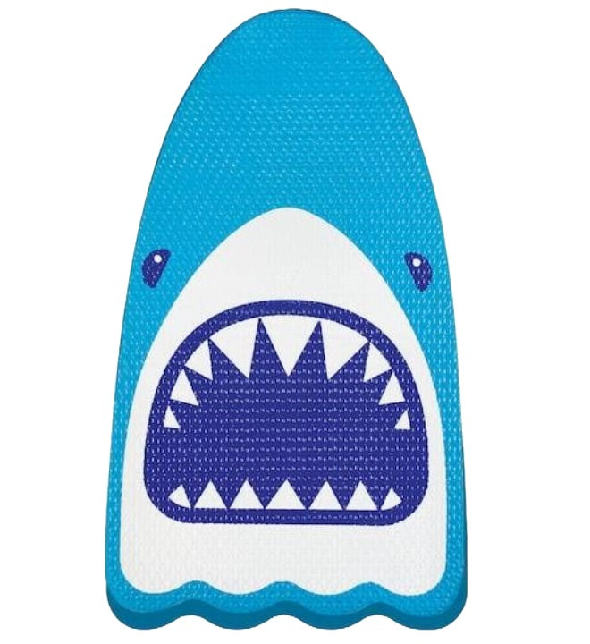 Kickboard for the pool. This is the kickboard that looks like a shark; colors: Light Blue, Dark Blue and White. 