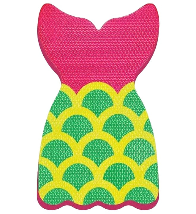 Kickboard for the pool. This is the kickboard that looks like a mermaid tail; colors: Pink, Yellow and Green. 