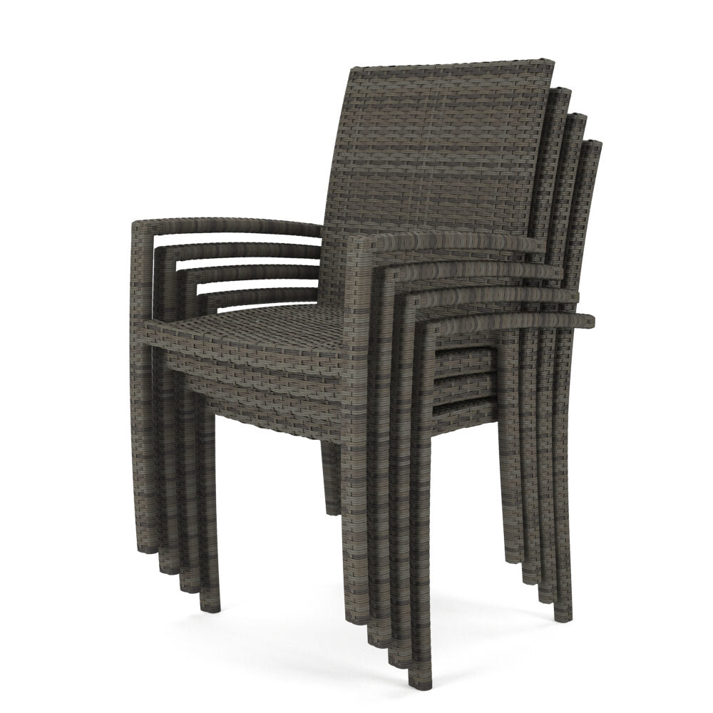 This image shows what this chair looks like when they're all stacked on top of each other.