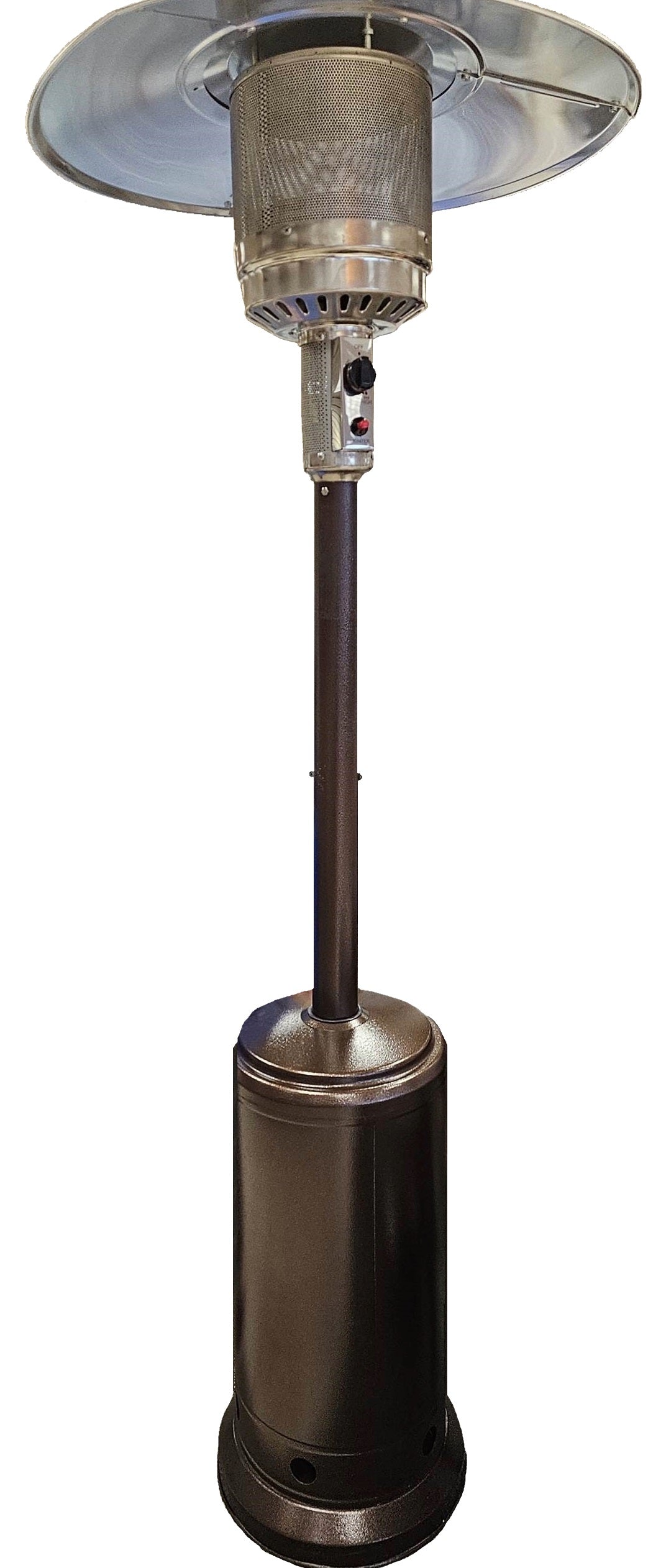 Bronze standing patio heater