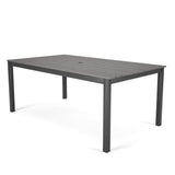 This image shows the medium sized dining table on a white background.