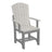This is the Dove Gray and Slate colored Adirondack Arm Chair on a white background.