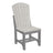 This is the Dove Gray and Slate colored Adirondack Side Chair on a white background.
