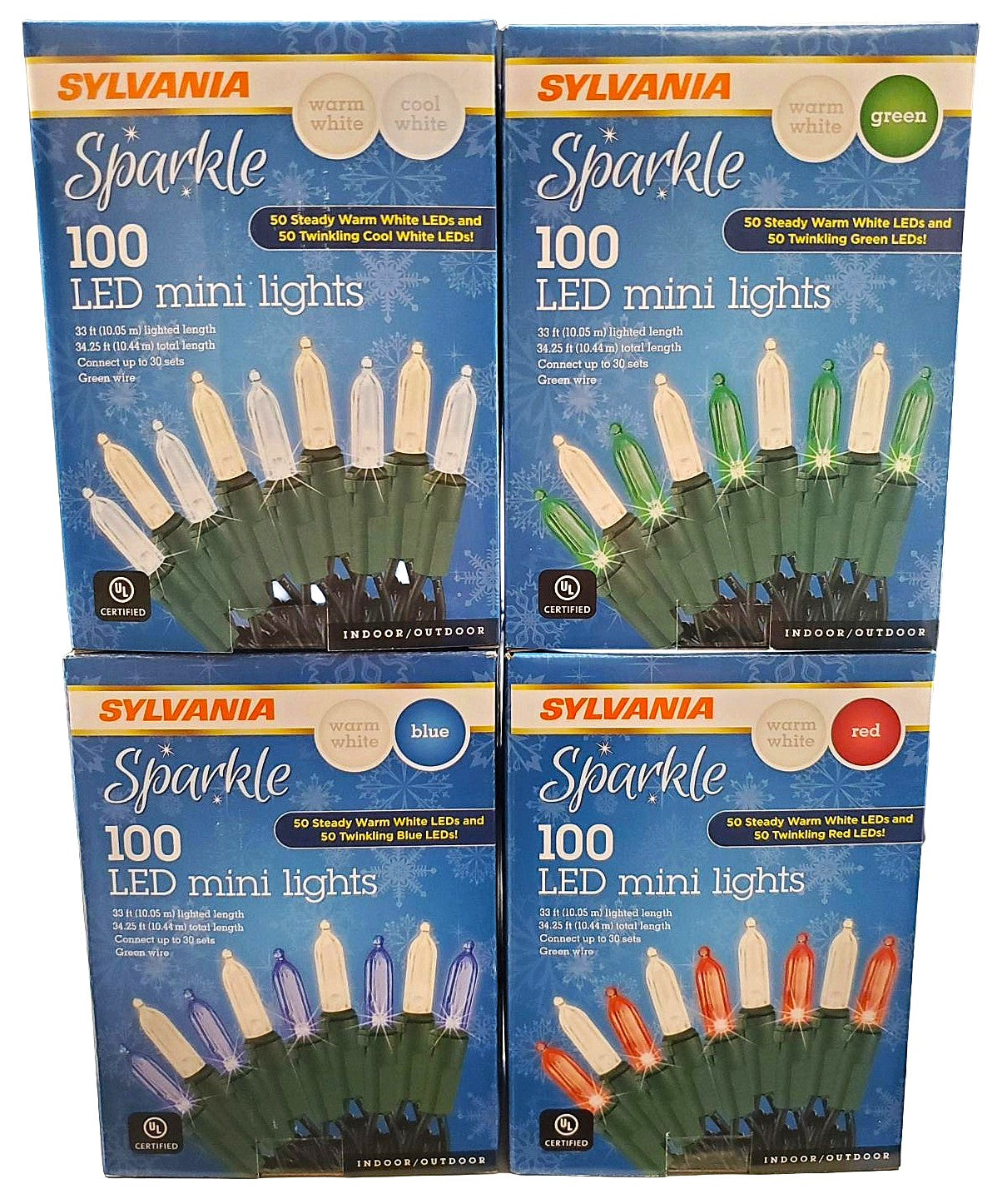 This image shows all four options for this specific light set.