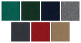 This image shows all the different color options available for this specific pool felt.