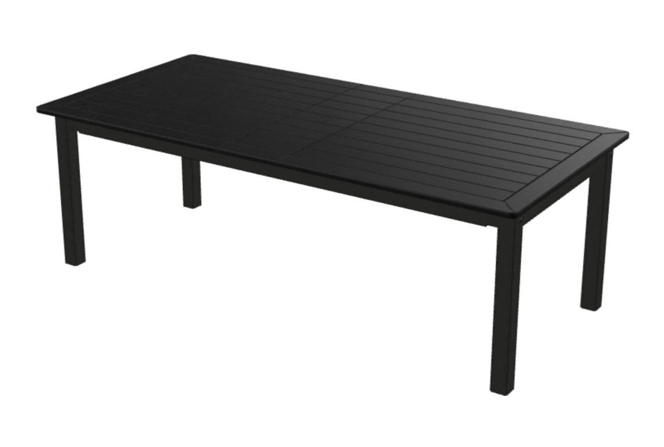 This image shows the black rectangular table on a white background.