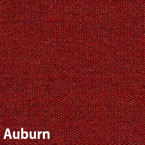 An up close view of the auburn/red color of this umbrella.