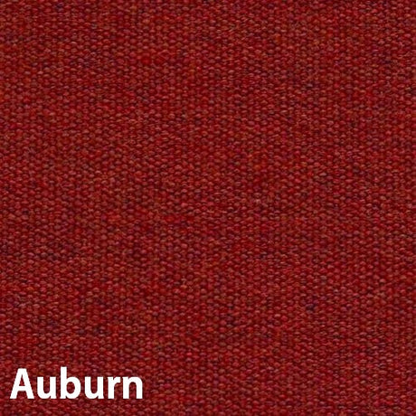 An up close view of the auburn/red color of this umbrella.