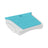 This is the Aruba Blue and White colored tete-a-tete table on a white background.