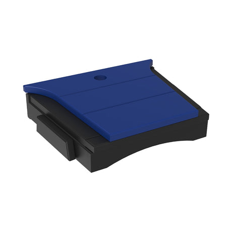 This is the Blue and Black colored tete-a-tete table on a white background.