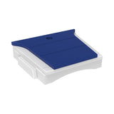This is the Blue and White colored tete-a-tete table on a white background.