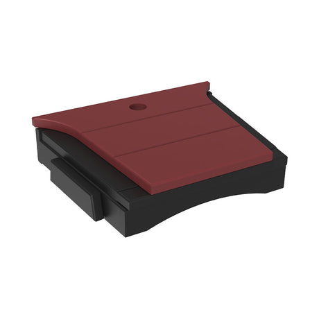 This is the Cherrywood and Black colored tete-a-tete table on a white background.