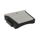 This is the Dove Gray and Black colored tete-a-tete table on a white background.