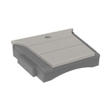 This is the Dove Gray and Slate colored tete-a-tete table on a white background.