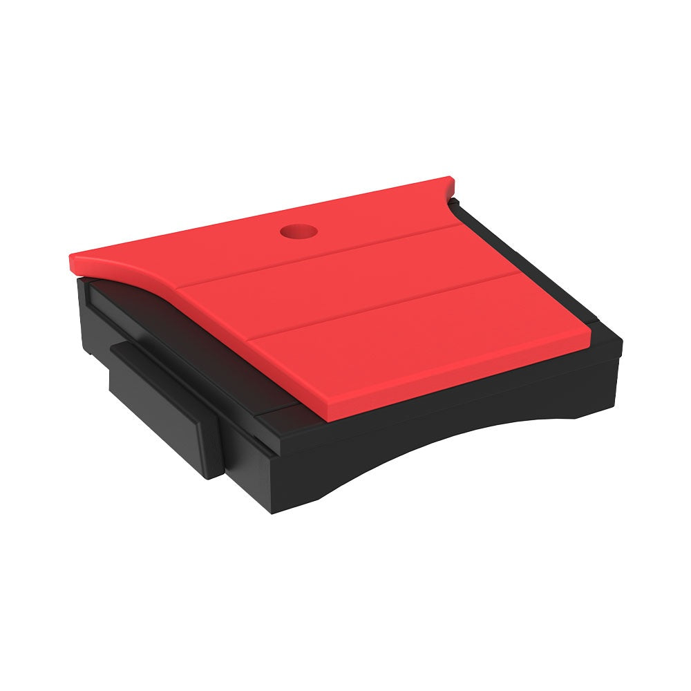 This is the Red and Black colored tete-a-tete table on a white background.