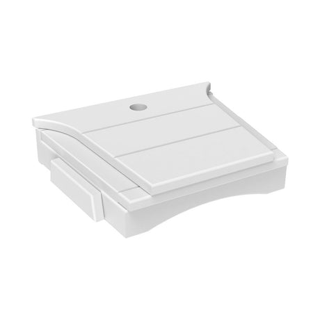 This is the White colored tete-a-tete table on a white background.