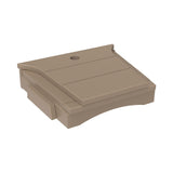 This is the Weatherwood colored tete-a-tete table on a white background.