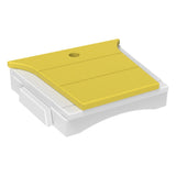 This is the Yellow and White colored tete-a-tete table on a white background.