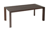 This image shows what the rectangular dining table looks like on a white background.