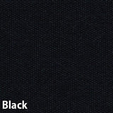 An up close view of the black fabric of this umbrella.