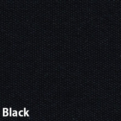 An up close view of the black fabric of this umbrella.