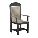 This is the Weatherwood and Black colored Classic Arm Chair on a white background.