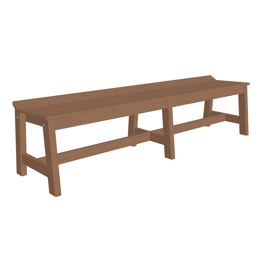 This is the Antique Mahogany colored Cafe Dining Bench on a white background.