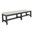 This is the Dove Gray and Black colored Cafe Dining Bench on a white background.