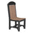 This is the Antique Mahogany and Black colored Classic Side Chair on a white background.