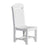This is the White colored Classic Side Chair on a white background.