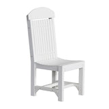 This is the White colored Classic Side Chair on a white background.