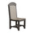 This is the Weatherwood and Black colored Classic Side Chair on a white background.