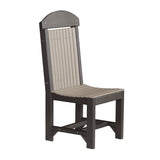 This is the Weatherwood and Black colored Classic Side Chair on a white background.