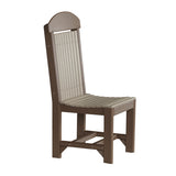 This is the Weatherwood and Chestnut Brown colored Classic Side Chair on a white background.