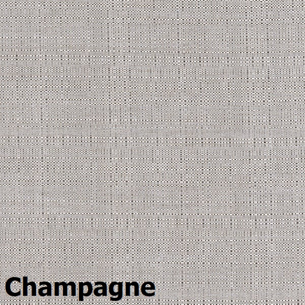 This image shows what the fabric color looks like. It's champagne/tan-colored.