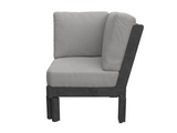 A 360 degrees view of a corner of the patio sectional couch