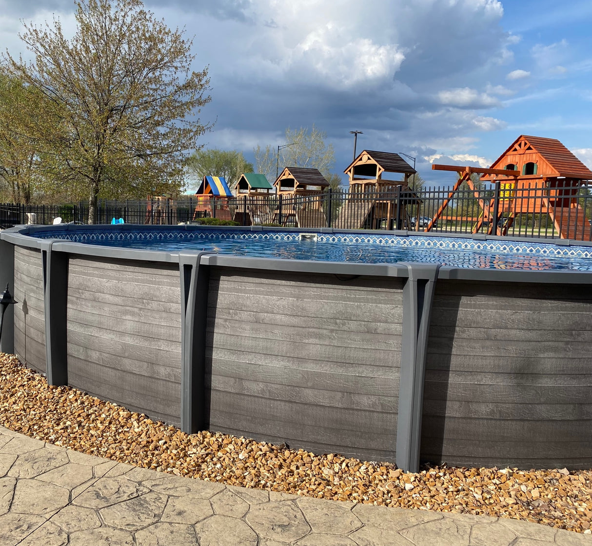 CARVIN® Diamond Series Downtown 54" Above Ground Swimming Pool