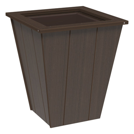 This is the Brazilian Walnut colored planter on a white background.