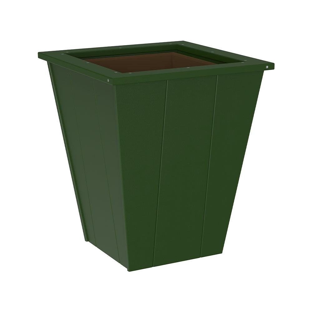 This is the Green colored planter on a white background.