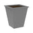 This is the Slate colored planter on a white background.