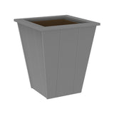 This is the Slate colored planter on a white background.