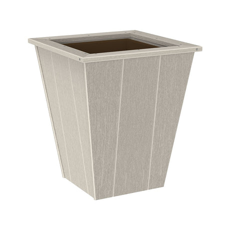 This is the Weatherwood colored planter on a white background.