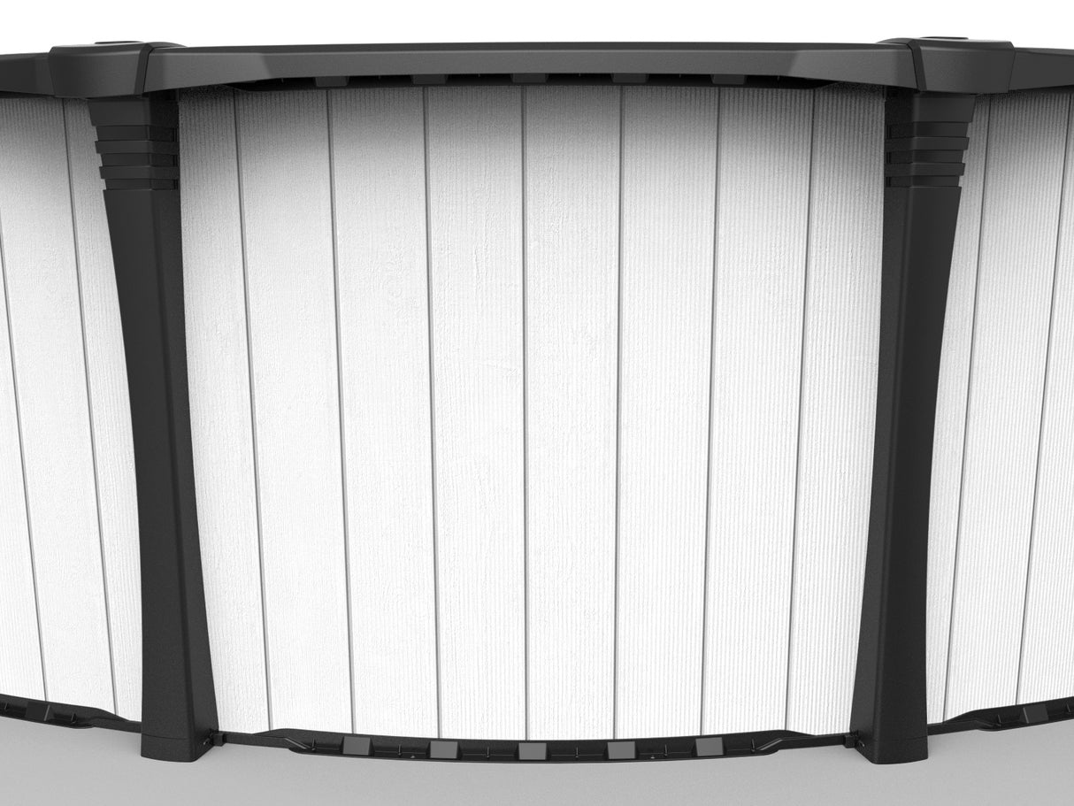 This image shows the wall and the rails.