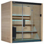 This image shows the Halmstad 3 Tylo sauna on a white background.