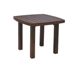 This image shows the brown end table on a white background.