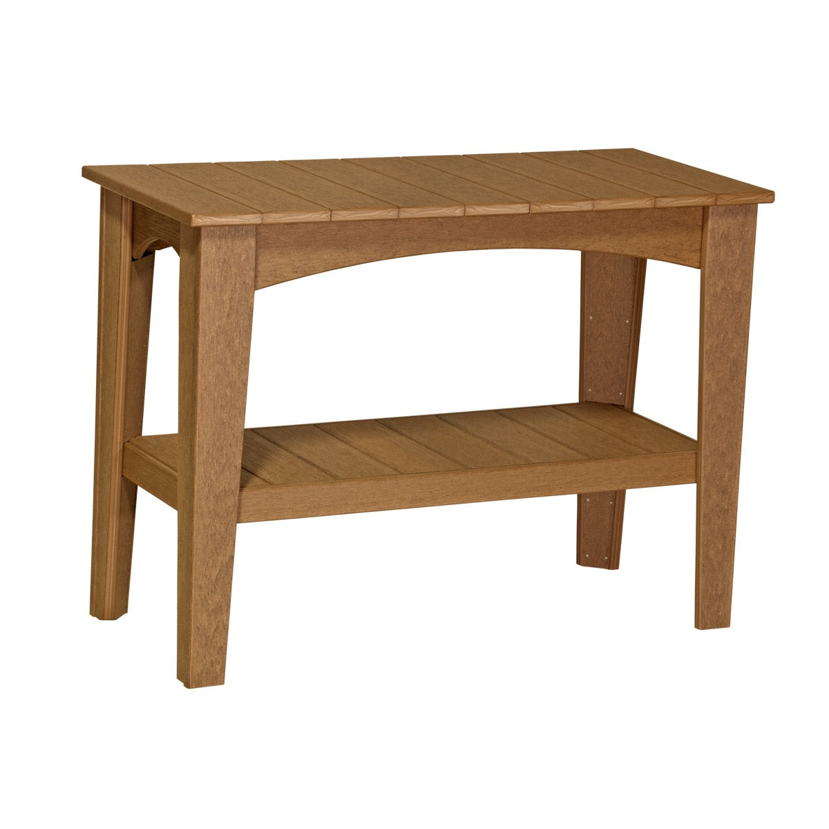 This is the Antique Mahogany colored Island Buffet Table on a white background.