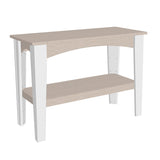This is the Birch and White colored Island Buffet Table on a white background.