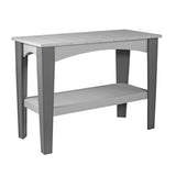 This is the Dove Gray and Slate colored Island Buffet Table on a white background.